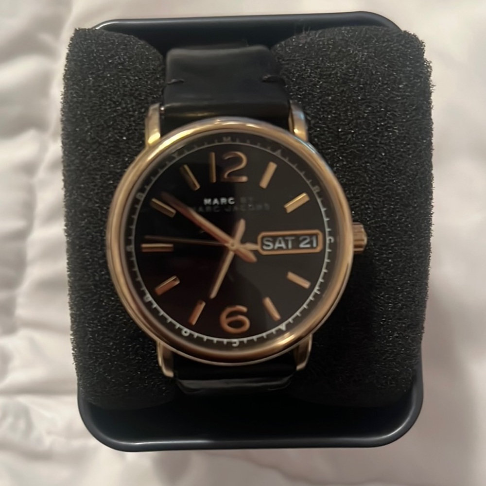 Marc By Marc Jacobs Black and Gold Elegant Watch